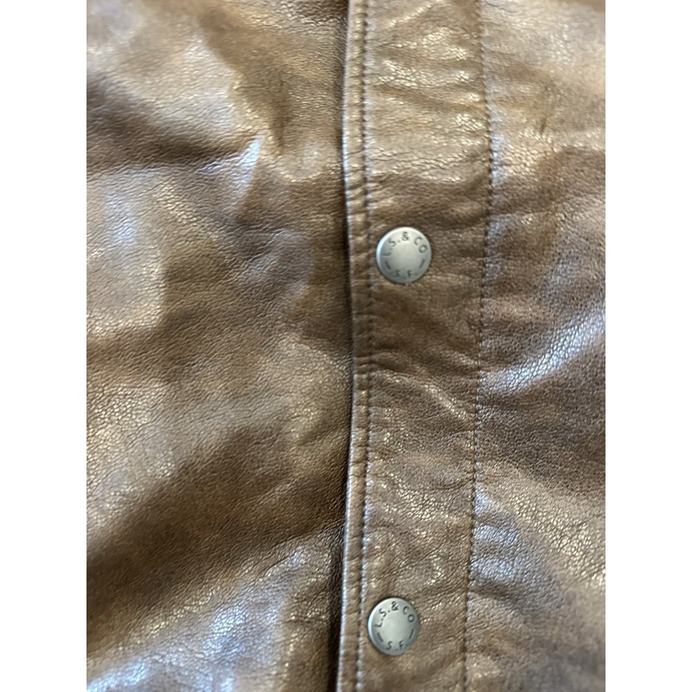 Levi Strauss & CO. Faux Brown Jacket Men's Size XL - Picture 3 of 15